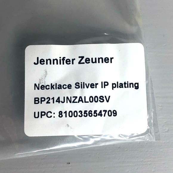 Jennifer Zeuner Silver Herringbone Necklace 14"-16" - Picture 9 of 10